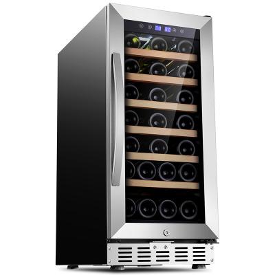 China New Car ERP Vertical Shelf Electric Luxury Wine Cooler Under Counter Mini Wine Chiller Refrigerator for sale