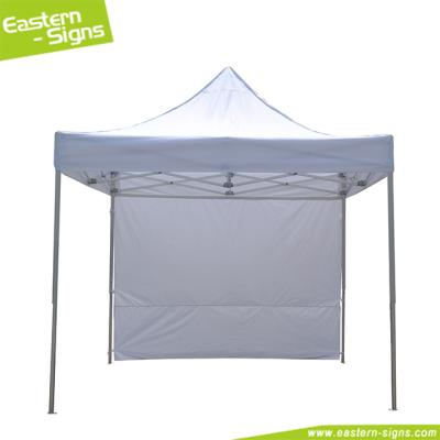 China 600 Denier Polyester Ripstop Woven 10 x 10ft Pop Up Canopy with Black/White/Blue/Red Roof Sheer Fabric Without Printing for sale