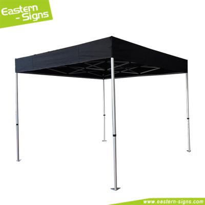 China 600 Denier Polyeste 3x3 Flat Top Folding Canopy Tent Outdoor Ripstop Woven Custom Printed Flat Roof for sale