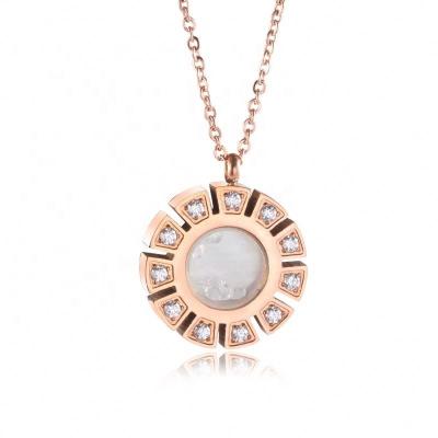 China 2020 FASHIONABLE Pendant Diamonds Opal Chain Necklace 14k Gold Gemstone Wholesale Charm for sale