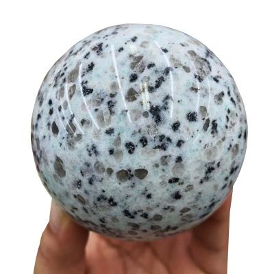 China China Wholesale Natural Polished Crystal Gem Kiwi Jasper Sphere Healing Kiwi Crystal Stone Ball For Decoration for sale