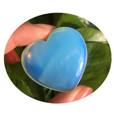 China China Opal Heart Healing Gemstone Heart Shaped Feng Hand-carved Natural Wholesale Shui for sale