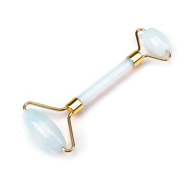 China Premium Quality Natural Opalite Gemstone Face Massage Roller Crystal Massage Stick Eco-friendly Anti-Aging for sale