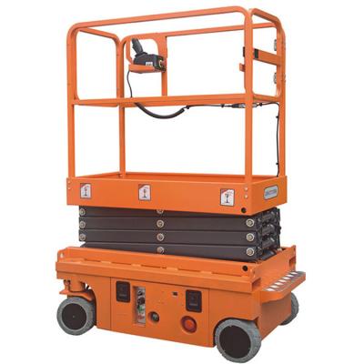 China High Quality Fully Powered Electric Fork Self Propelled Platform Advertising Company Scissor Lifter for sale