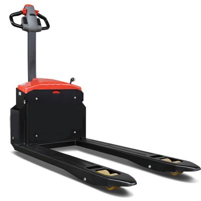 China Advertising Company Walking Full Electric Hydraulic Carrier 1.5T Electric Pallet Truck for sale