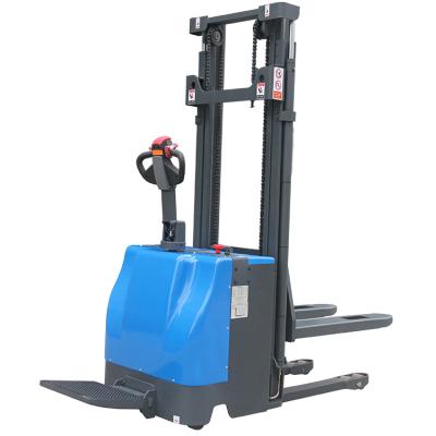 China KINGLIFT High Quality 1500kg Pallet Company Pallet Advertising Electric Self Lift Stacker Electric Self Lift Loading Stacker for sale