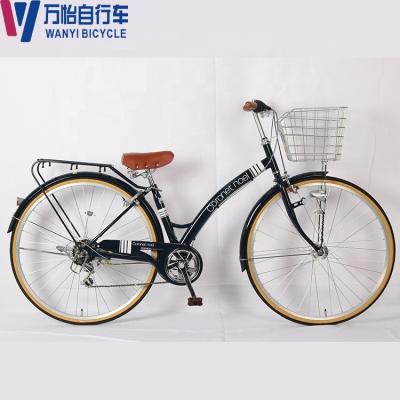 China Steel new design 27 inch Japan market adult bicycle 6 speed for man and woman for sale