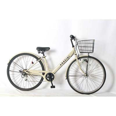 China WANYI popular comfortable high carbon steel 2022 sales27inch OEM city bike 6 speed for men and women for sale