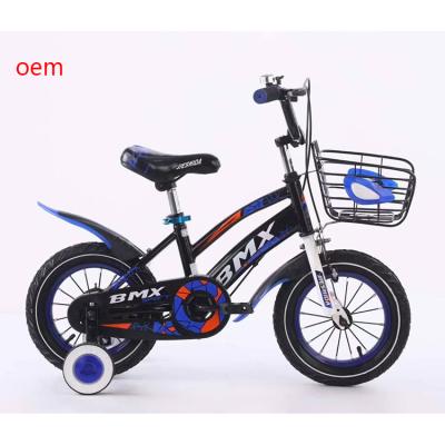 China Popular wholesale steel kids bikes/CE approved new model 16inch cycle for kid/OEM cheap 4 wheel kids bike for 8 years old baby for sale