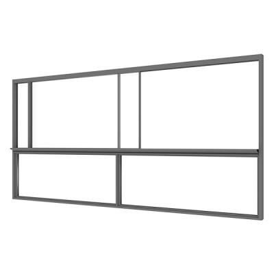 China GIONZI Prices Latest Designs Cheap Aluminum Alloy Frame Stained Glass Profile Horizontal Sliding Window Sliding Window for sale