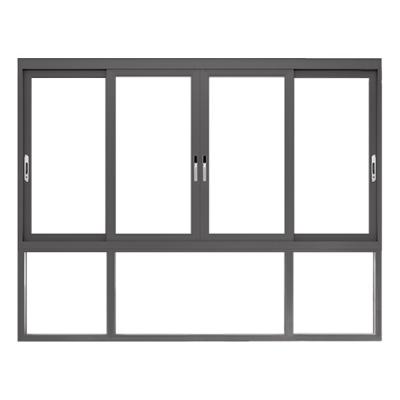 China Sliding Aluminum Alloy Sliding Window Design Double Glazed Sliding Windows for sale