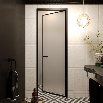 China GIONZI door building materials waterproof exterior household bathroom doors aluminum glass single door for sale