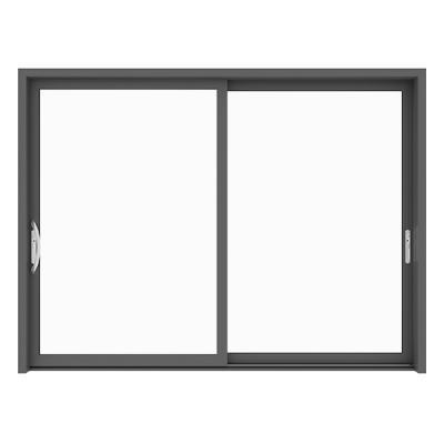 China GIONZI Large Waterproof Tempered Glass Thermal Break Resistant Aluminum Slide Door for sale