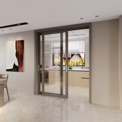 China Modern thermal insulation sliding doors GIONZI waterproof design large frame aluminum window doors sliding doors for sale