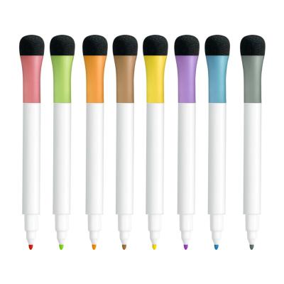 China Used for Wholesale Drawing/Painting/Coloring Water Based Repetitive Erasable Pen Whiteboard Color Paint Marker Pen Magnetic Whiteboard Pen with Brush for sale