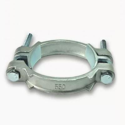 China Galvanized Industrial Equipment Steel Pipe Tie Pipe Clamps Heavy Duty Pipe Clamps for European and American Markets for sale