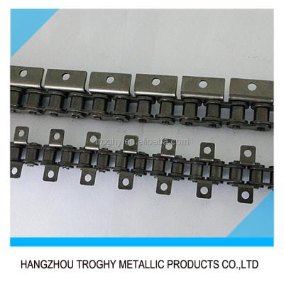 China Alloy Or Stainless Steel Conveyor Roller Chain With K1 Pads Attachments for sale