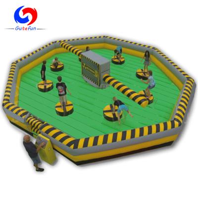 China Rental business CE certificated premium inflatable wipeout obstacle course game for sale for sale