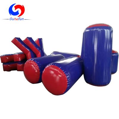 China Raincoat ; Customized Eco-friendly Inflatable Team Building Archery Tag Battle Arena Games PVC Air Paintball Bunker For Sale for sale