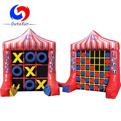 China Commercial rental; festivals; Sports; new Tic-TAC-toe/4 spot, two awesome inflatable park etc. games. GUTEFUN 2020 inflatables in one for two players for sale