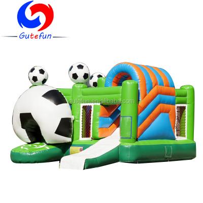 China PVC CE 14960 Inflatable Soccer Bouncy Castle Combo For Sale for sale