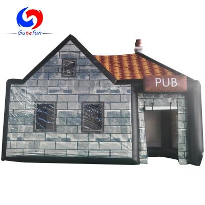 China Air Constant Blowing 6m L*4m W*4m H Customized Big Inflatable Construction Party Tent, Inflatable Bar Tent For Sale for sale