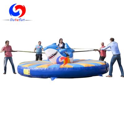 China Rental Company Inflatable Shark All Ages Fun Kids Riding Mechanical Inflatable Bull Rodeo Simulator For Sale for sale