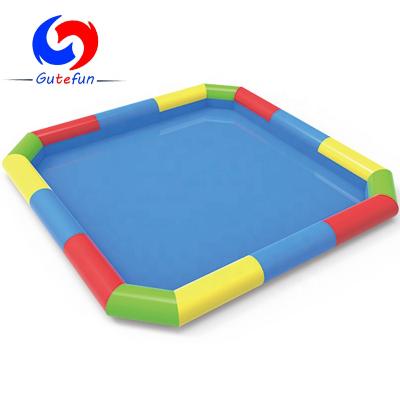 China TOP Selling Multicolor Commerical Park Large Square Inflatable Swimming Pool For Adults Children Water Sport Games for sale