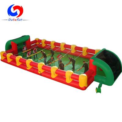 China Schools outdoor portable inflatable human foosball court for sale for sale