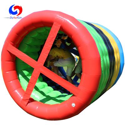 China Commercial rental; water park ; recreation Park ; the inflatable hamster in the park etc. Team Building Party Games Inflatable Interactive Lawn Wheels Inflatable Roller Wheel For Adults And Kids for sale