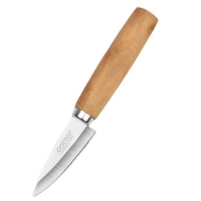 China Sustainable Wooden Handle Shell Knife Abalone Oyster Tool Stainless Steel Seafood Knife for sale