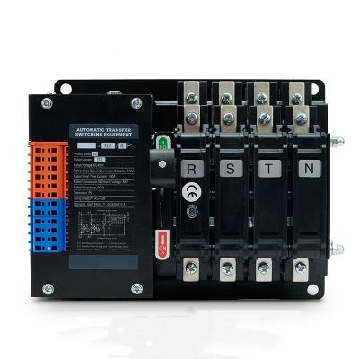 China Led display PC grade dual power automatic transfer switch YES1-63N-4P for diesel generator 63A load switching arc extinguishing chamber for sale