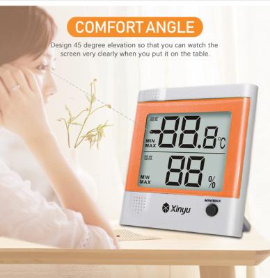 China Cheap Indoor Electronic Digital Kitchen Home Garden Room Function Memory Battery China Thermometers Portable Digital Thermo-Hygrometer for sale