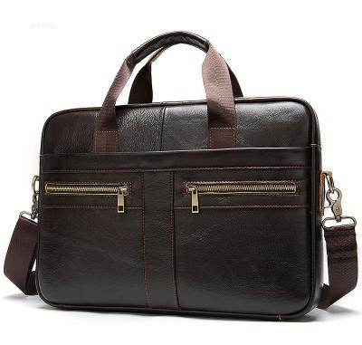 China Daily used bag men business frame genuine leather laptops bag for document men's briefcase handbag office bag for men for sale