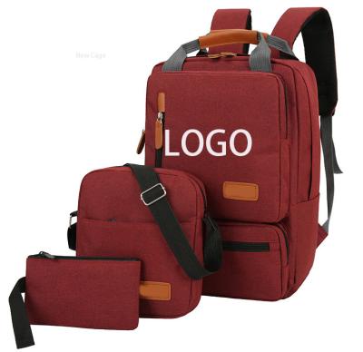 China Large capacity waterproof bag backpack fashion notebook adult laptop backpack set wholesale customization for sale