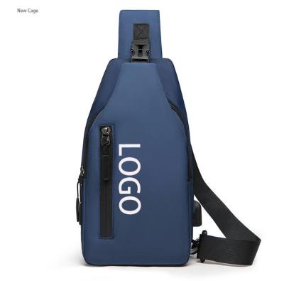 China With Universal USB Mens Backpack Green Sports Cross - Custom Body Bag Chest Bag Sports One Shoulder Travel Rise for sale