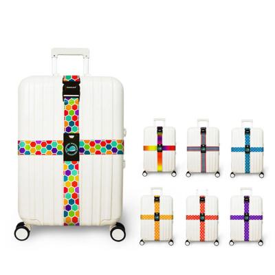 China Suitcase Security Protection Cross Luggage Straps for Suitcase, with Adjustable Release No password lock Buckle Travel Accessory for sale