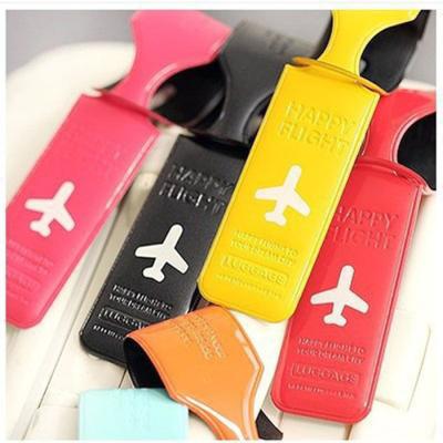 China Fashion Long Stripes Suitcase Luggage Tags Baggage Card Boarding Pass Luggage Card Travel Accessories for sale