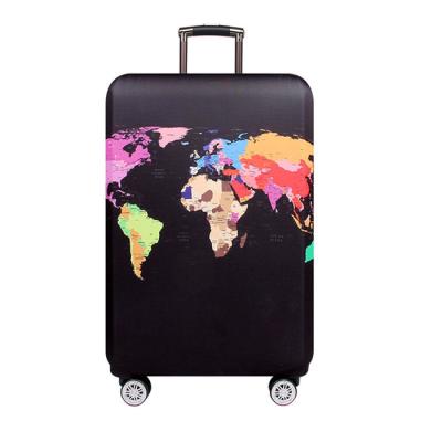 China Fasion Thicker Elastic Polyester Luggage Cover Suitcase Protective Cover for Trunk Case Apply to 19''-32'' Suitcase for sale