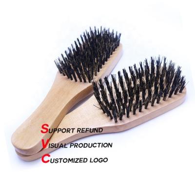 China Custom Innovative Hot Selling Natural Wooden Beard Brush Beard Brush Combs Brushes for sale