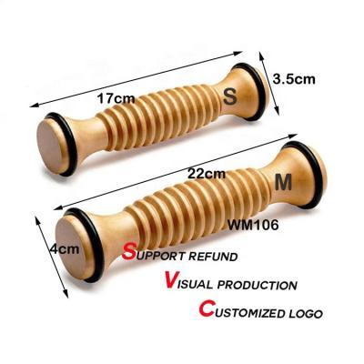 China Factory Good Price Foot Body Health Care Wooden Foot Massage Roller Wooden Foot Roller For Healthy for sale