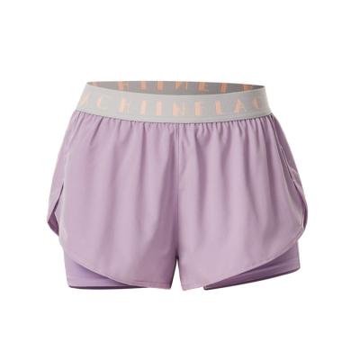 China Breathable Summer Ladies Fashion Sports Shorts Fitness Pants Quick-Drying 2 Breathable In 1 Running Shorts for sale