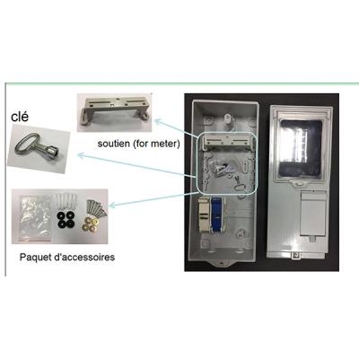 China Waterproof Dustproof Type SMC Single Phase Prepayment Safety 2 Wires 4 Wires 5/15A 10/30A 30/60A Three Phase Wire Meter DEPAGNE Box for sale