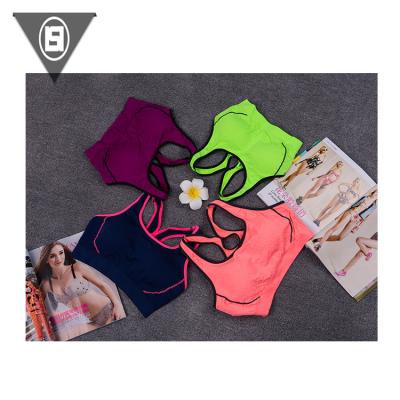 China Wholesale Breathable Womens Yoga Fitness Antibacterial Adults Custom Sportswear Ladies Padded Sports Bra for sale