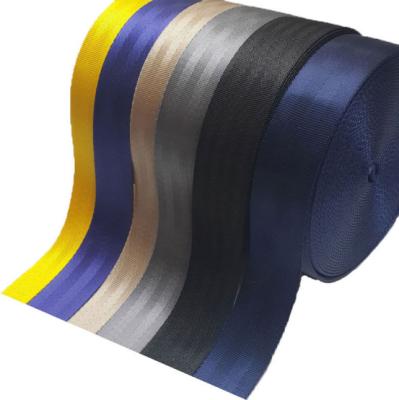 China High tenacity webbing fabric car seat belt non-slip high strength nylon webbing can be customized logo for sale