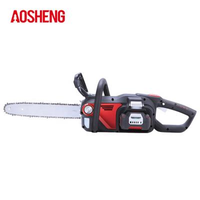 China Voltage System AOSHENG 40V Brushless Brushless Chainsaw Garden Tools Motor Electricity Lithium 16 Inch Chainsaw for sale