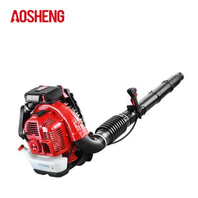 China AOSHENG Biggest Power Capacity Professional Gasoline 2 Stroke 3L Backpack Snow Fire 76cc Blower Garden Leaf Fans for sale