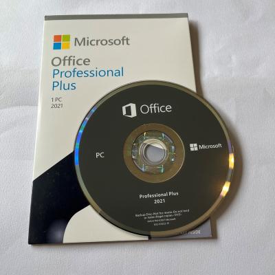 China Office 2021 Plus English Plus Office 2021 Pro DVD Pro Full Package Version for sale