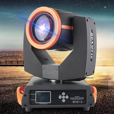 China Sports Stadiums 230w Beam Lamp Computer Moving Head Lamp Rotate Pattern Lamp Bar Ballroom for sale