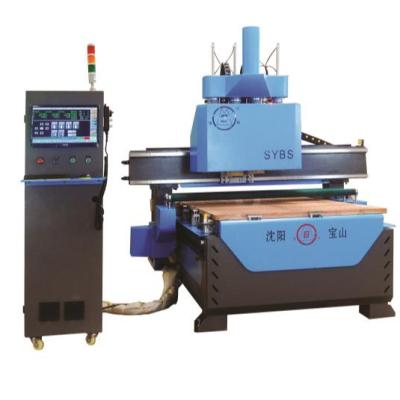 China Construction worksÂ   Baoshan Material Wood 4 Axis CNC Router Cutting Machine for sale